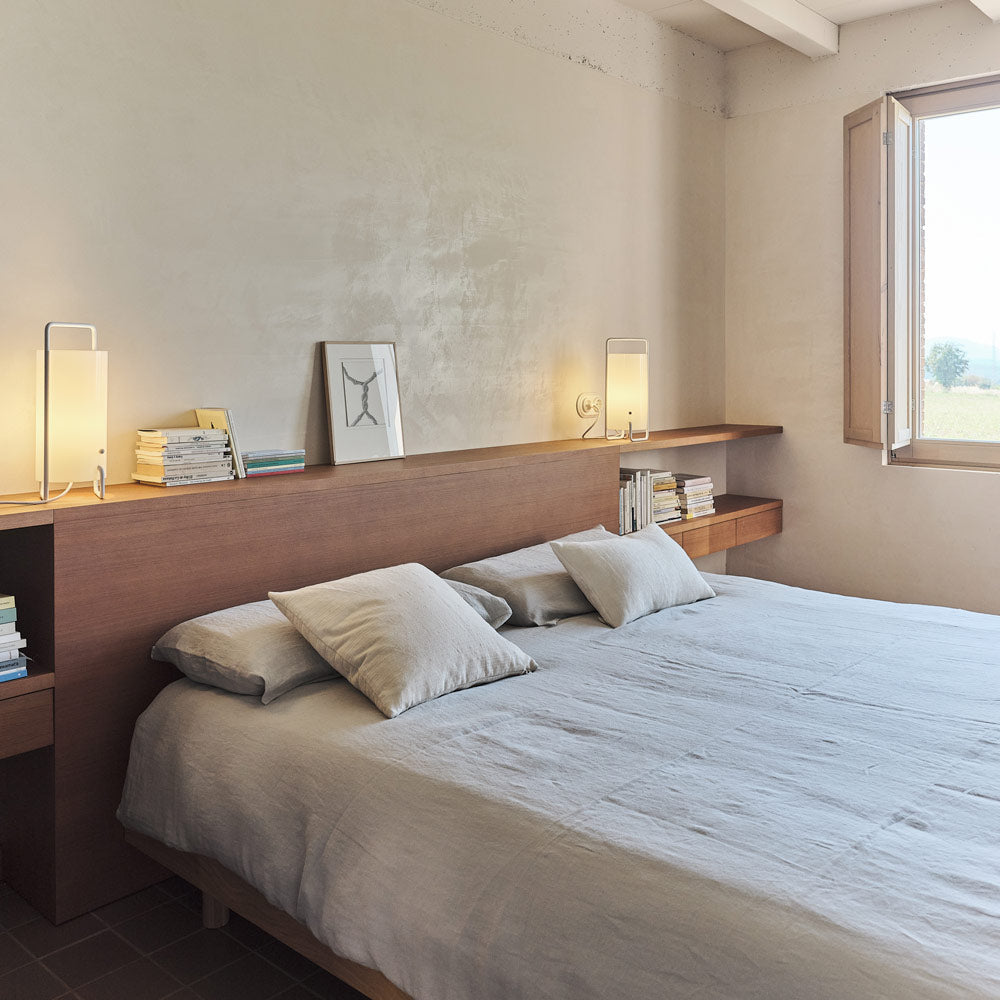 Asa Table Lamp in bedroom.