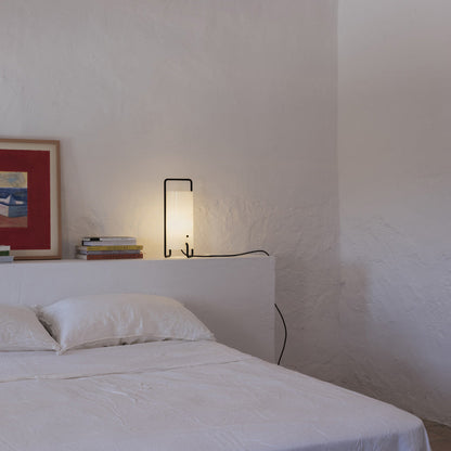 Asa Table Lamp in bedroom.