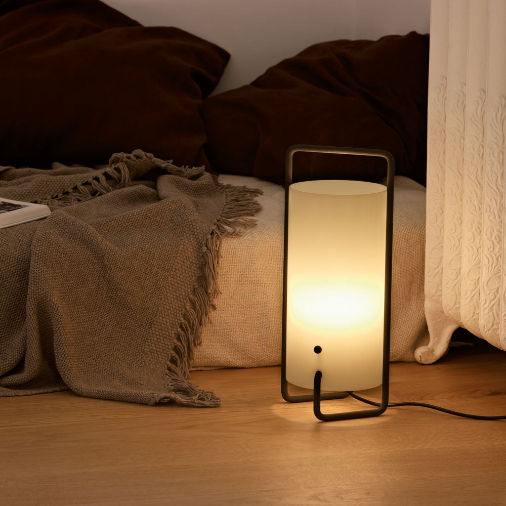 Asa Table Lamp in bedroom.