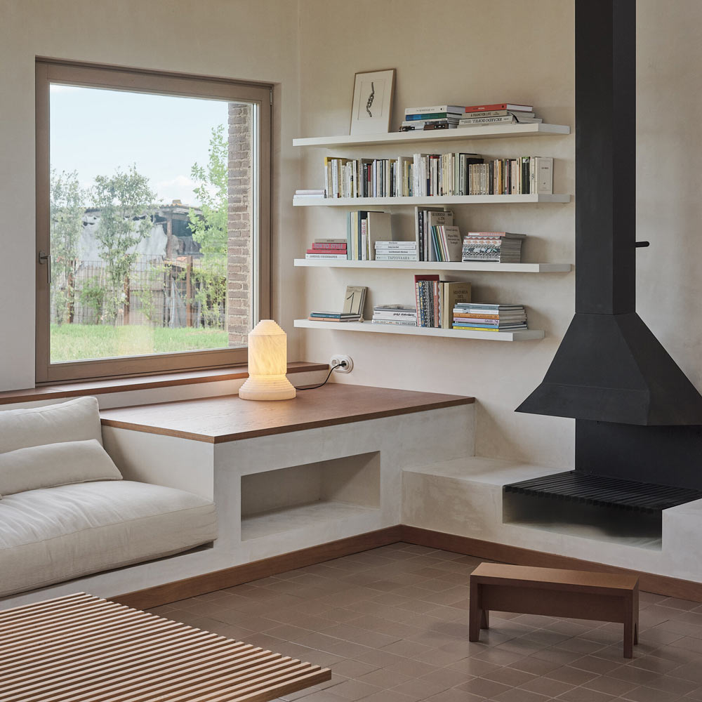 Babel Table Lamp in living room.
