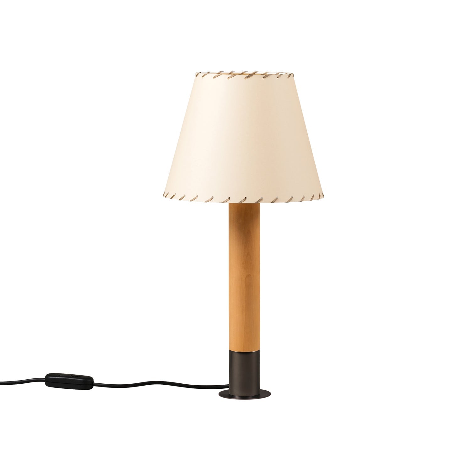 Básica M1 Table Lamp in Bronze/Beige Shade (With Stabilizing Disc).