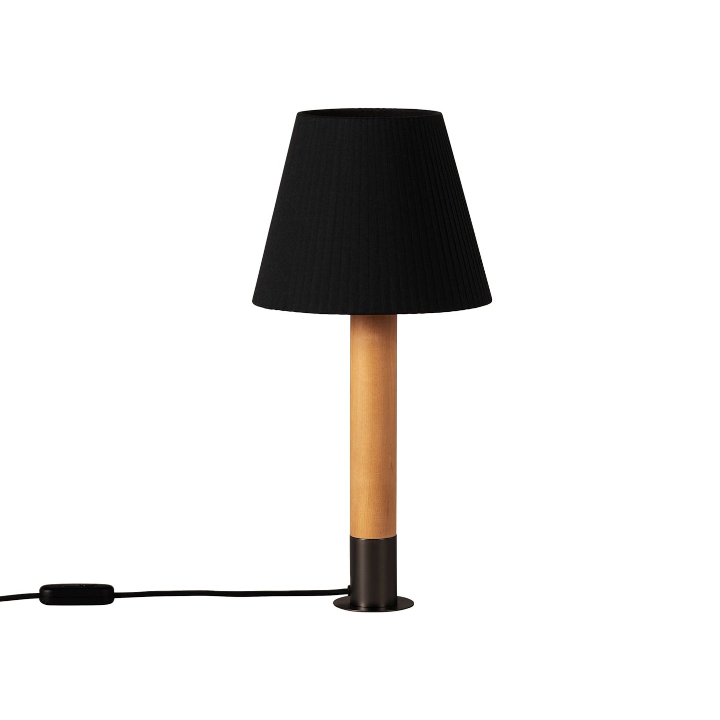 Básica M1 Table Lamp in Bronze/Black Shade (With Stabilizing Disc).