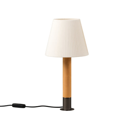 Básica M1 Table Lamp in Bronze/Natural Shade (With Stabilizing Disc).