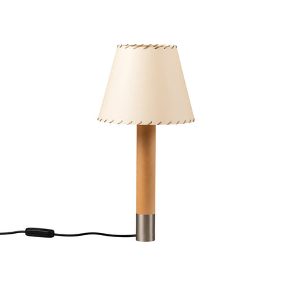Básica M1 Table Lamp in Nickel/Beige Shade (Without Stabilizing Disc).
