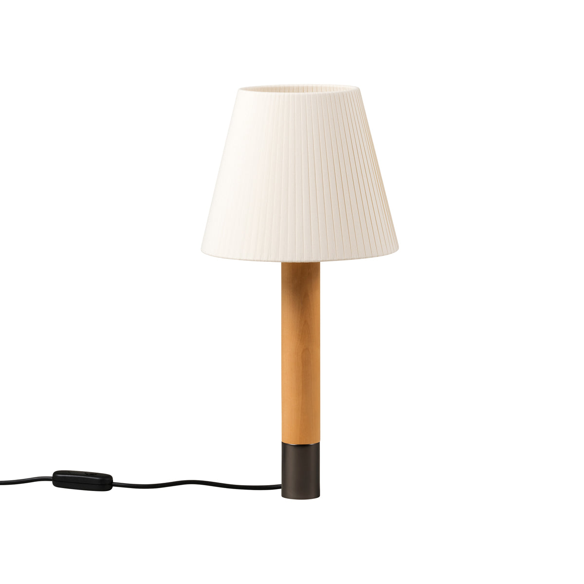 Básica M1 Table Lamp in Bronze/Natural Shade (Without Stabilizing Disc).