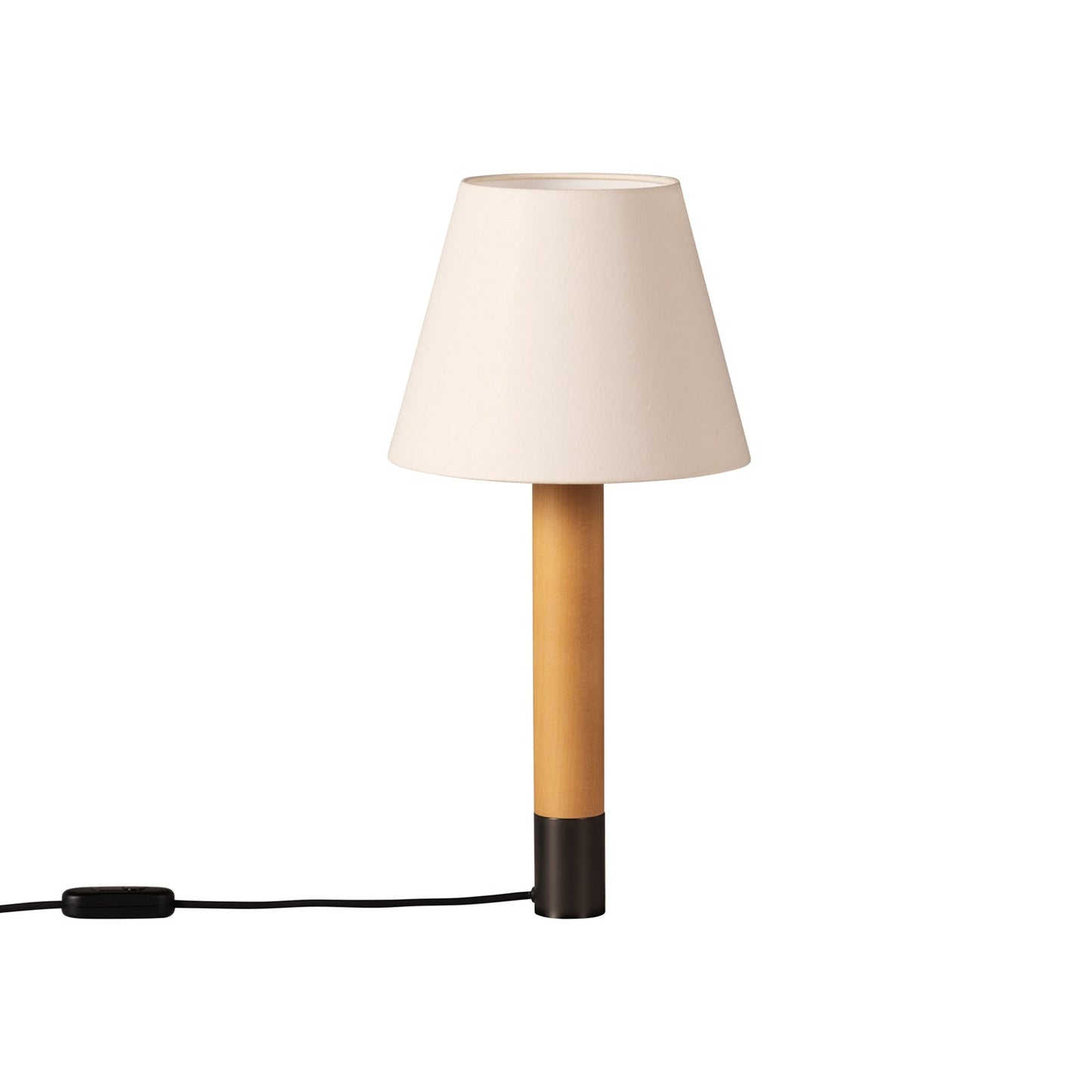 Básica M1 Table Lamp in Bronze/White Shade (Without Stabilizing Disc).