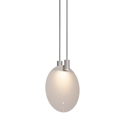 Bijou LED Pendant Light in Glossy Creme White (Large).