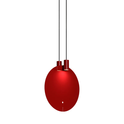 Bijou LED Pendant Light in Glossy Pure Red (Large).