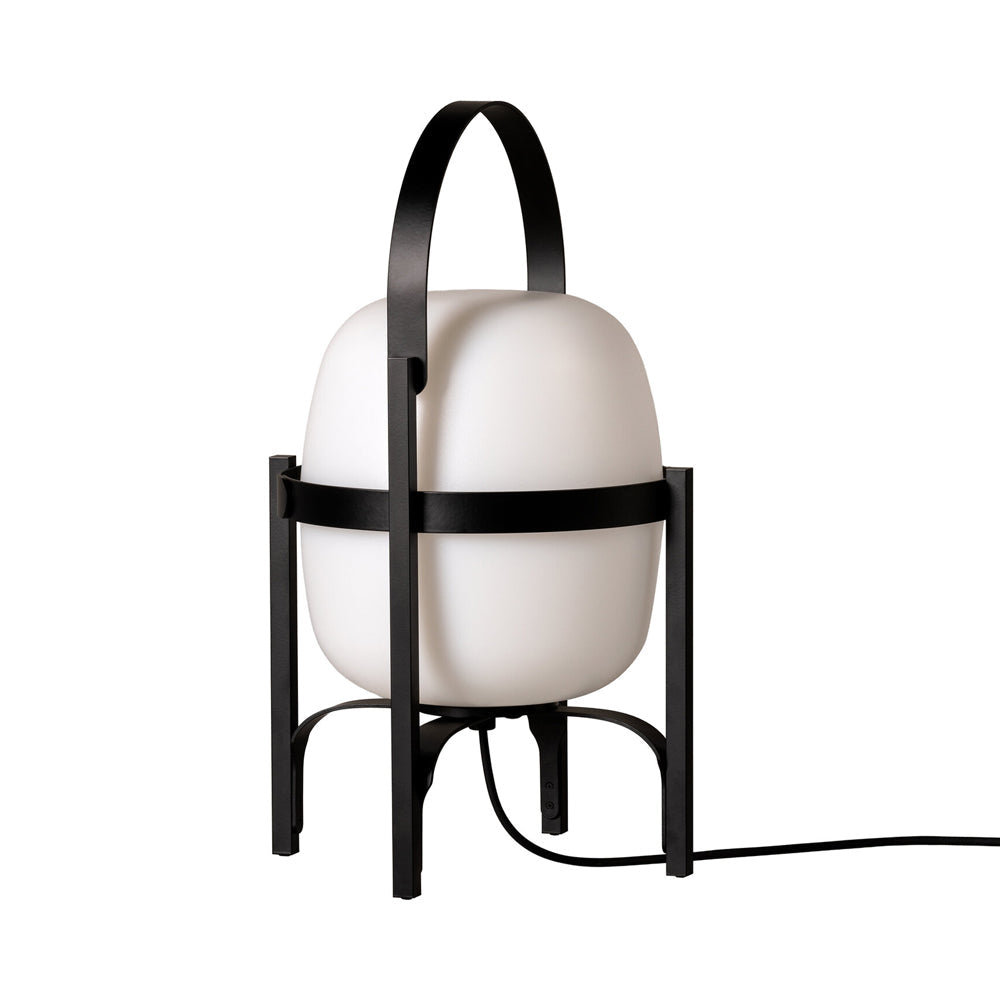 Cesta Outdoor Table Lamp in Black.