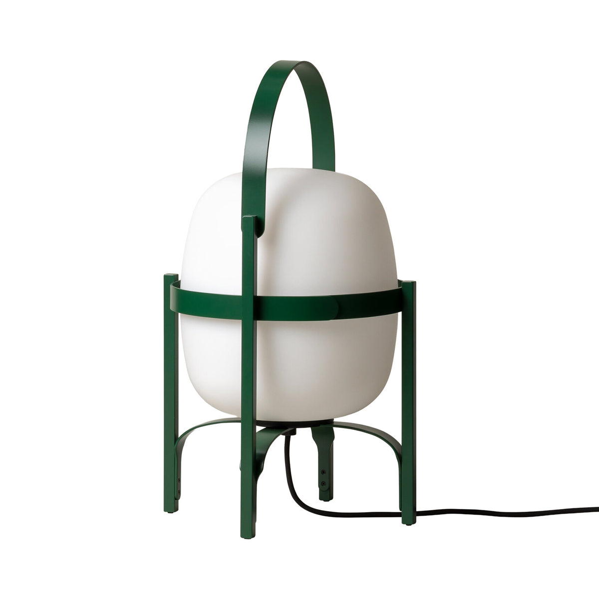 Cesta Outdoor Table Lamp in British Racing Green.
