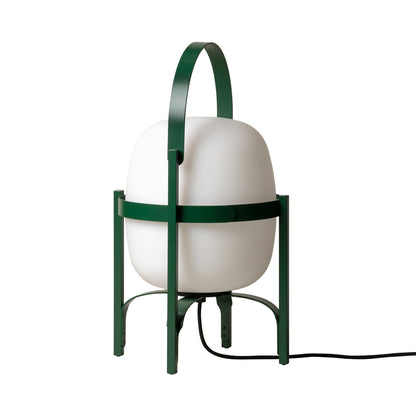 Cesta Outdoor Table Lamp in British Racing Green.