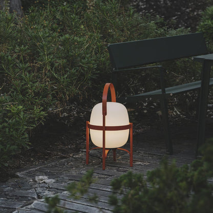 Cesta Outdoor Table Lamp in Outside Area.