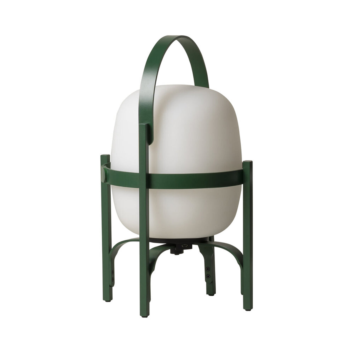 Cestita Outdoor LED Rechargeable Table Lamp in British Racing Green.