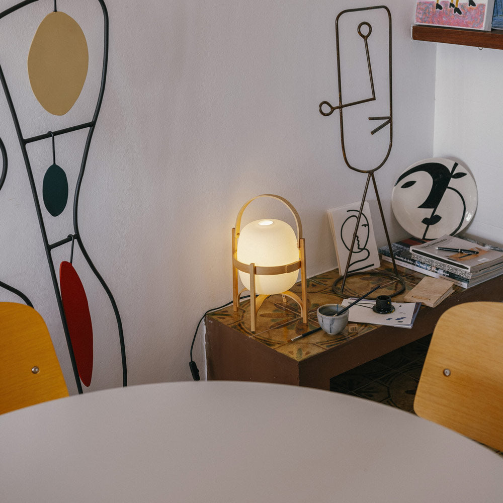 Cestita Table Lamp in Detail.