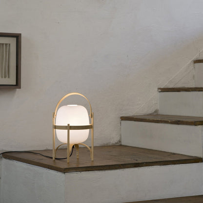 Cestita Table Lamp in stairway.