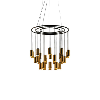 Cirio LED Chandelier in Polished Brass (Medium).