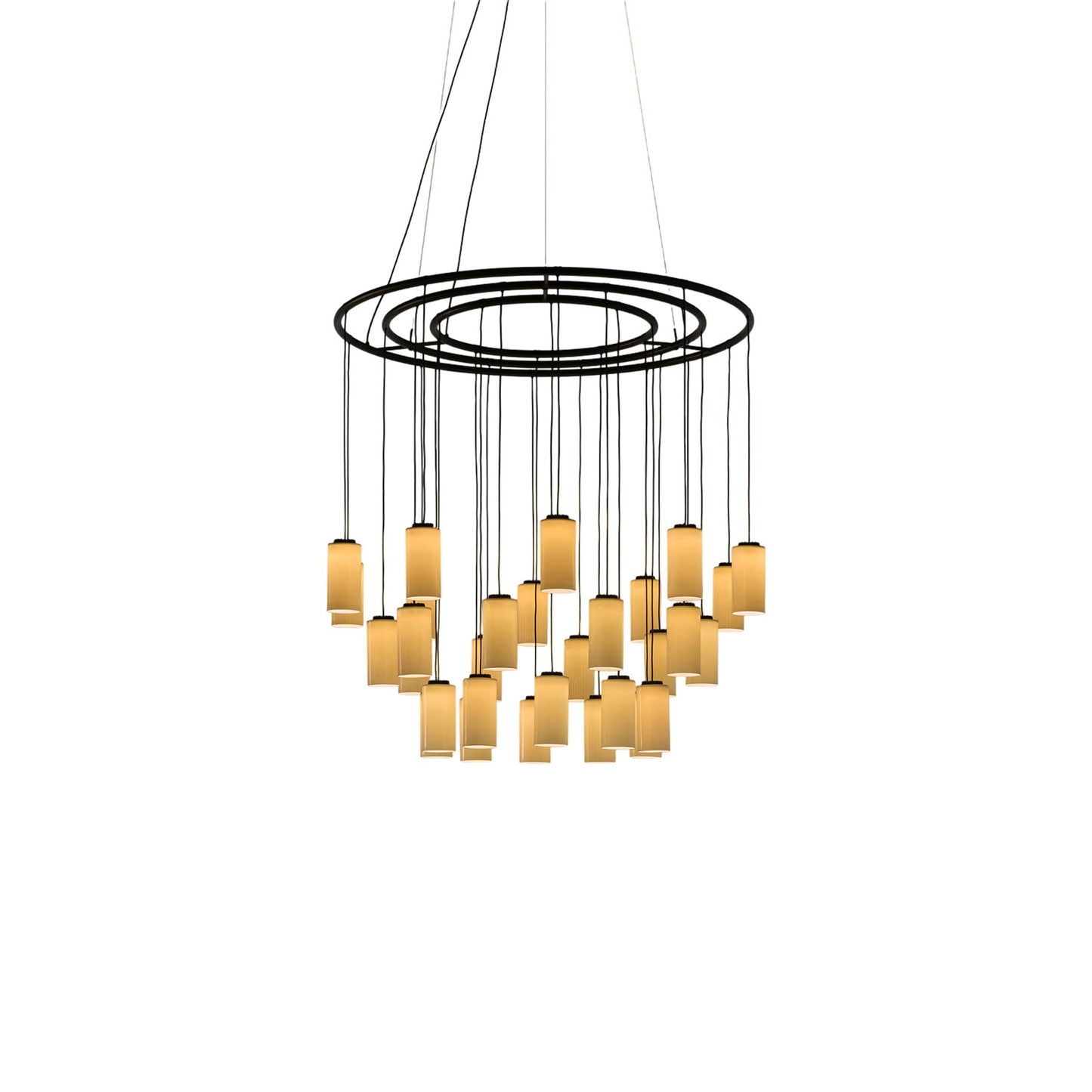 Cirio LED Chandelier in White Porcelain (Medium).