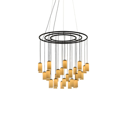 Cirio LED Chandelier in White Porcelain (Medium).