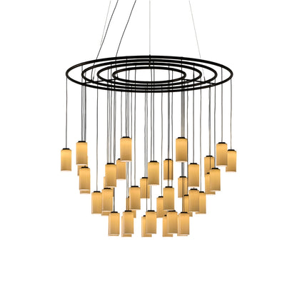 Cirio LED Chandelier in White Porcelain (Large).