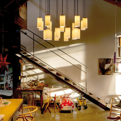 Cirio LED Chandelier in living room.