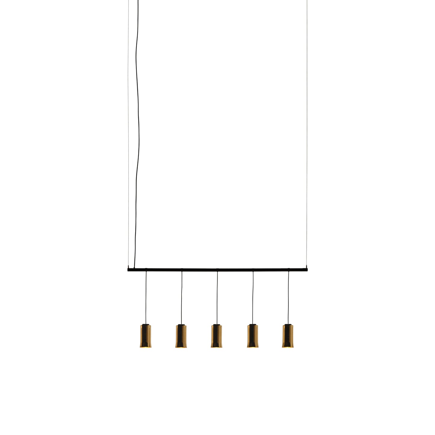 Cirio Linear LED Pendant Light in Polished Brass (66.5-Inch).