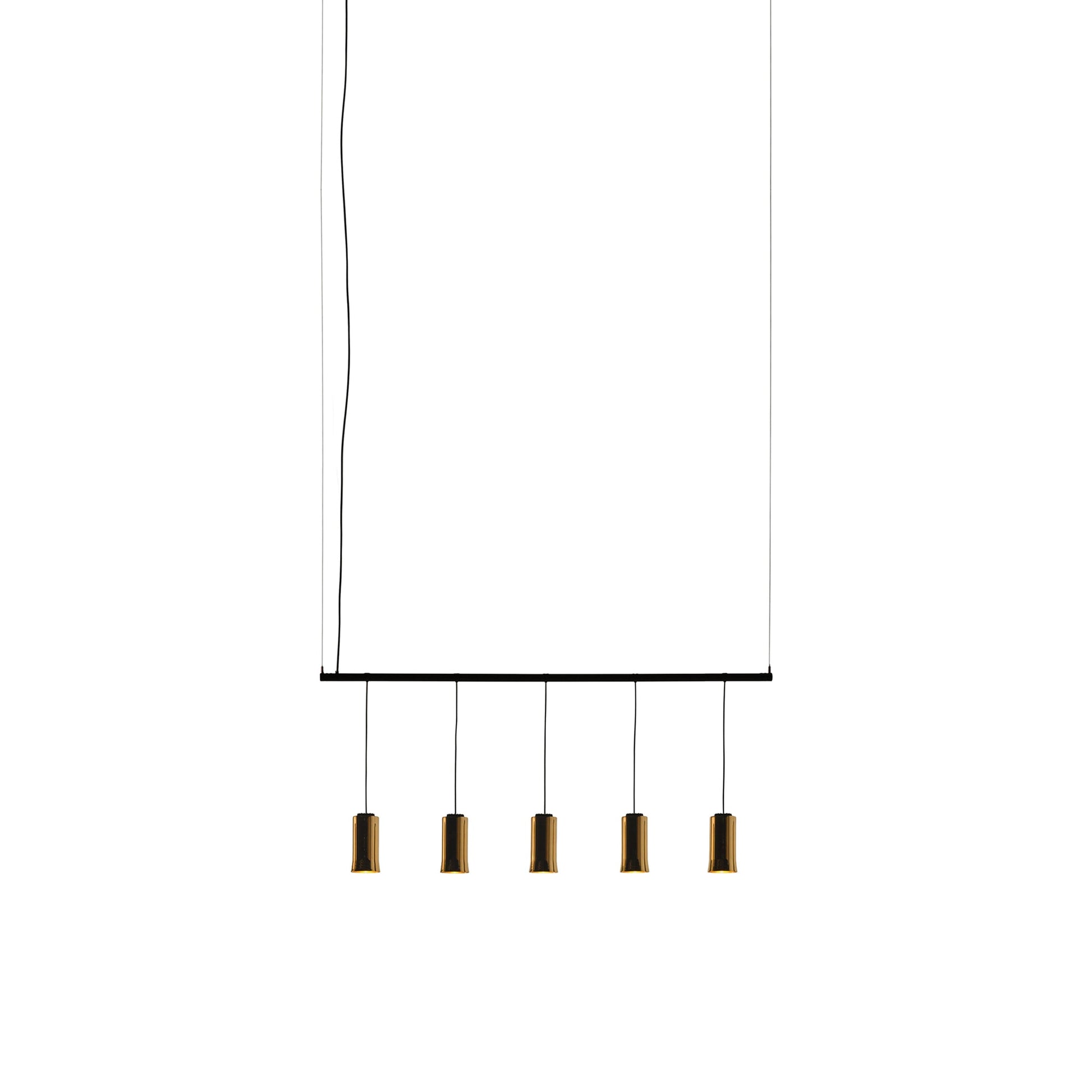 Cirio Linear LED Pendant Light in Polished Brass (66.5-Inch).