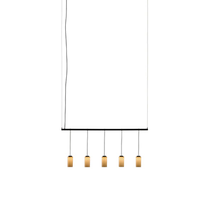 Cirio Linear LED Pendant Light in White Porcelain (66.5-Inch).