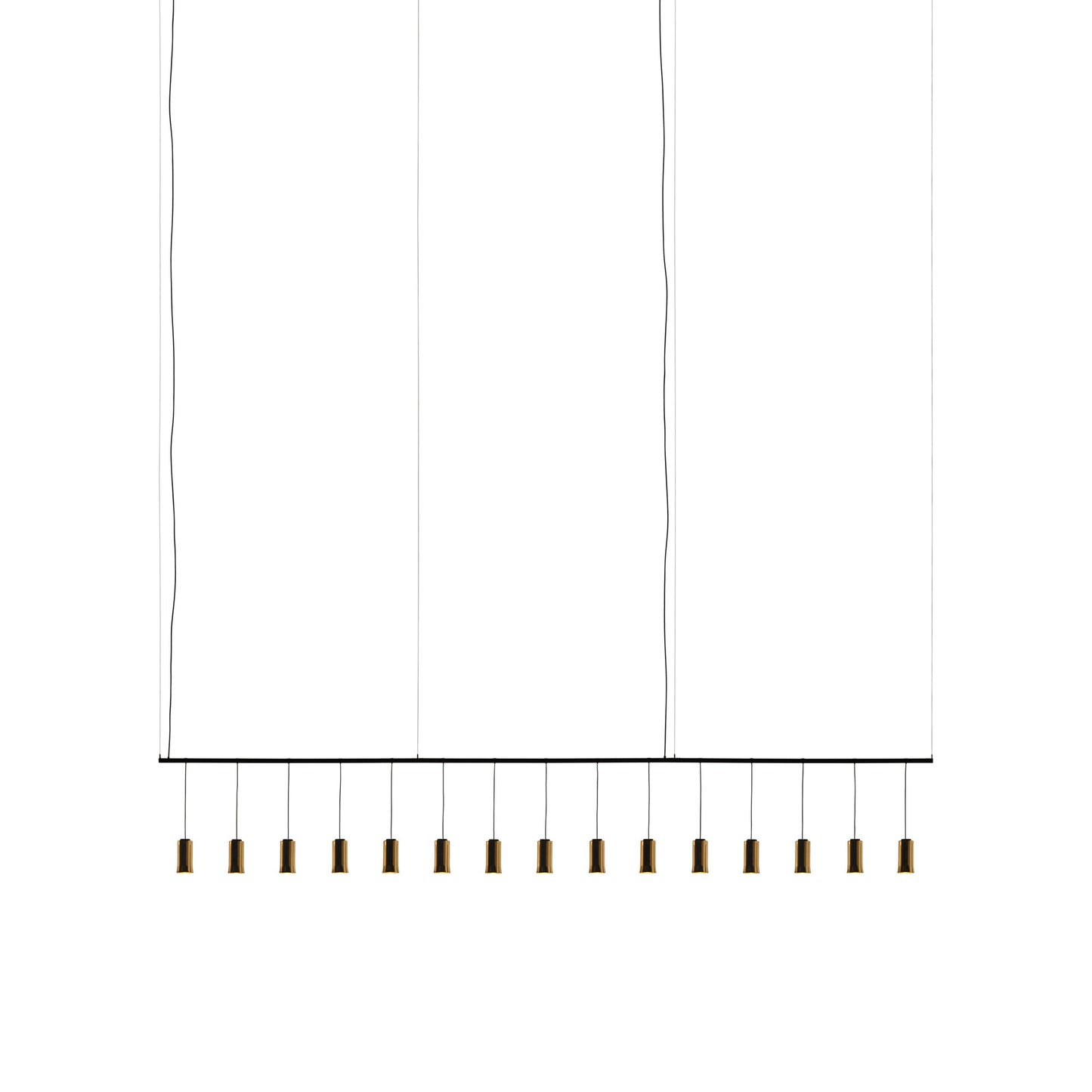 Cirio Linear LED Pendant Light in Polished Brass (198.8-Inch).