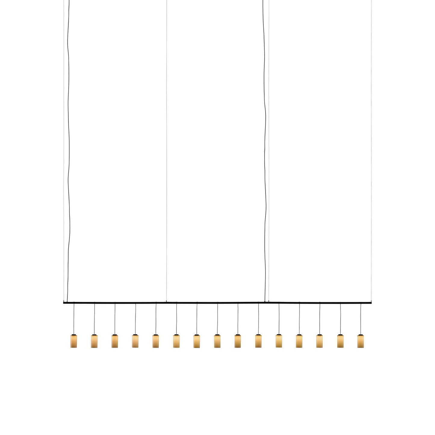 Cirio Linear LED Pendant Light in White Porcelain (198.8-Inch).