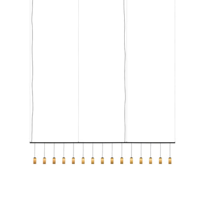 Cirio Linear LED Pendant Light in White Porcelain (198.8-Inch).