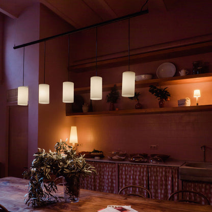 Cirio Linear LED Pendant Light in kitchen.
