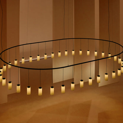 Cirio Oval LED Pendant Light in Detail.