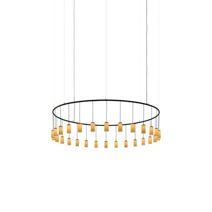 Cirio Rectangular LED Pendant Light in White Porcelain (Medium).