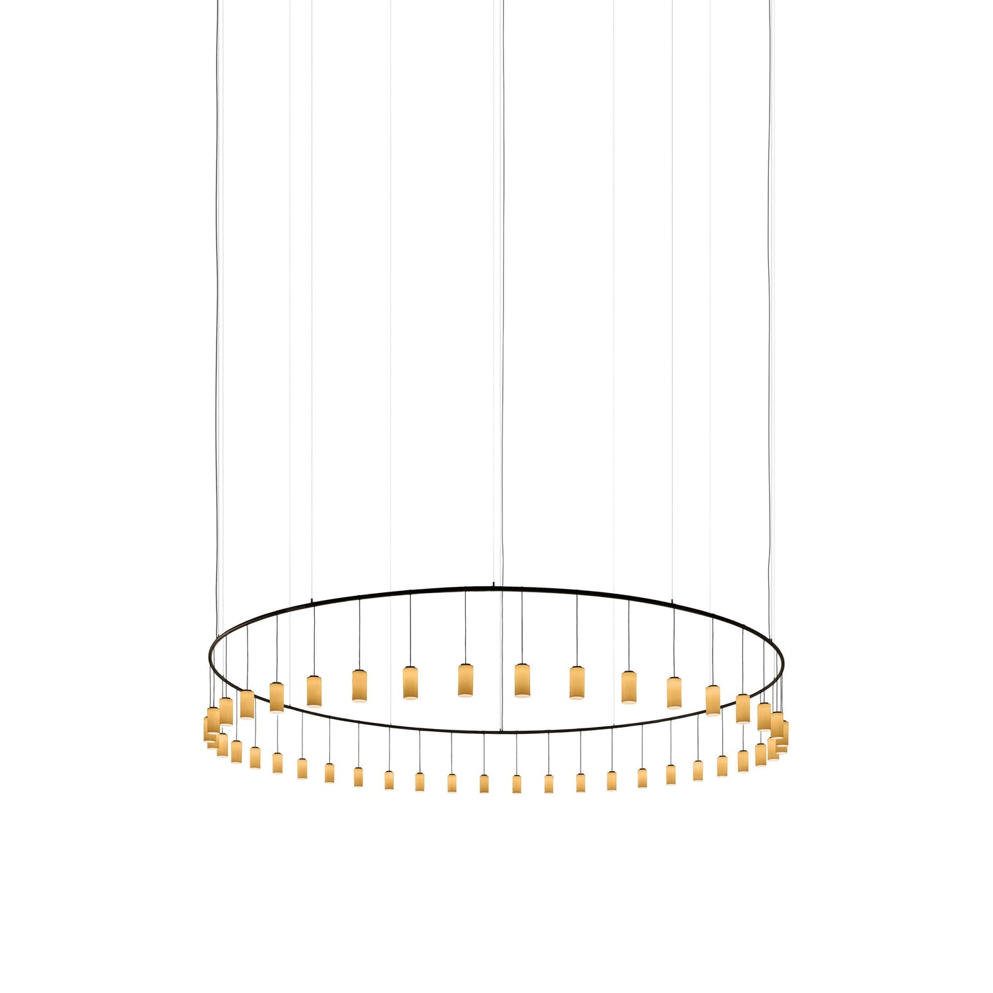 Cirio Rectangular LED Pendant Light in White Porcelain (Large).
