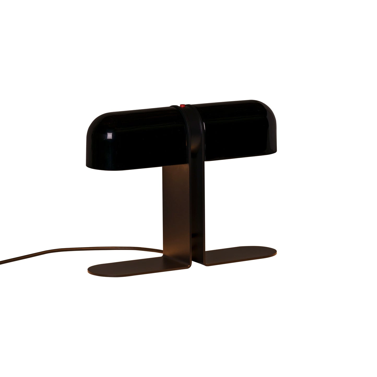 Duo Table Lamp in Opaque Black.