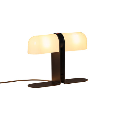 Duo Table Lamp in Translucent White.