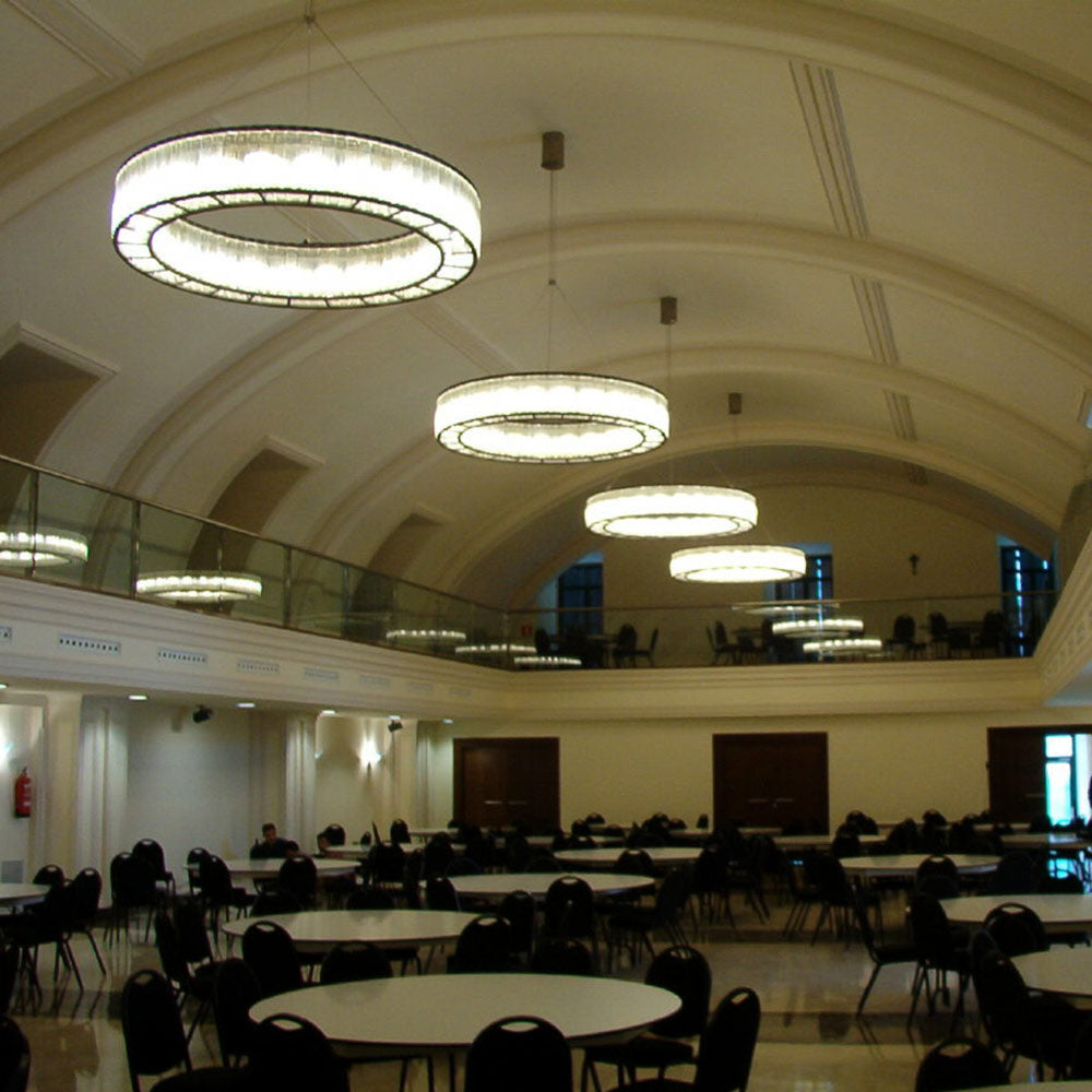 Estadio Pendant Light in restaurant.