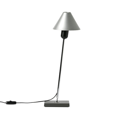 Gira Table Lamp in Natural Anodized Aluminum.