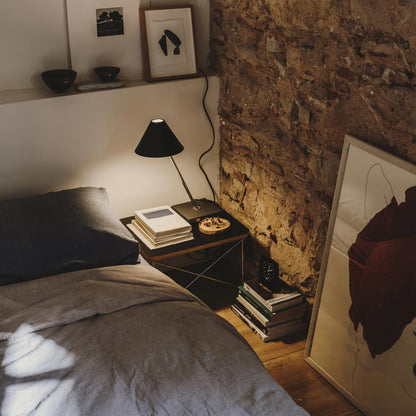 Gira Table Lamp in bedroom.