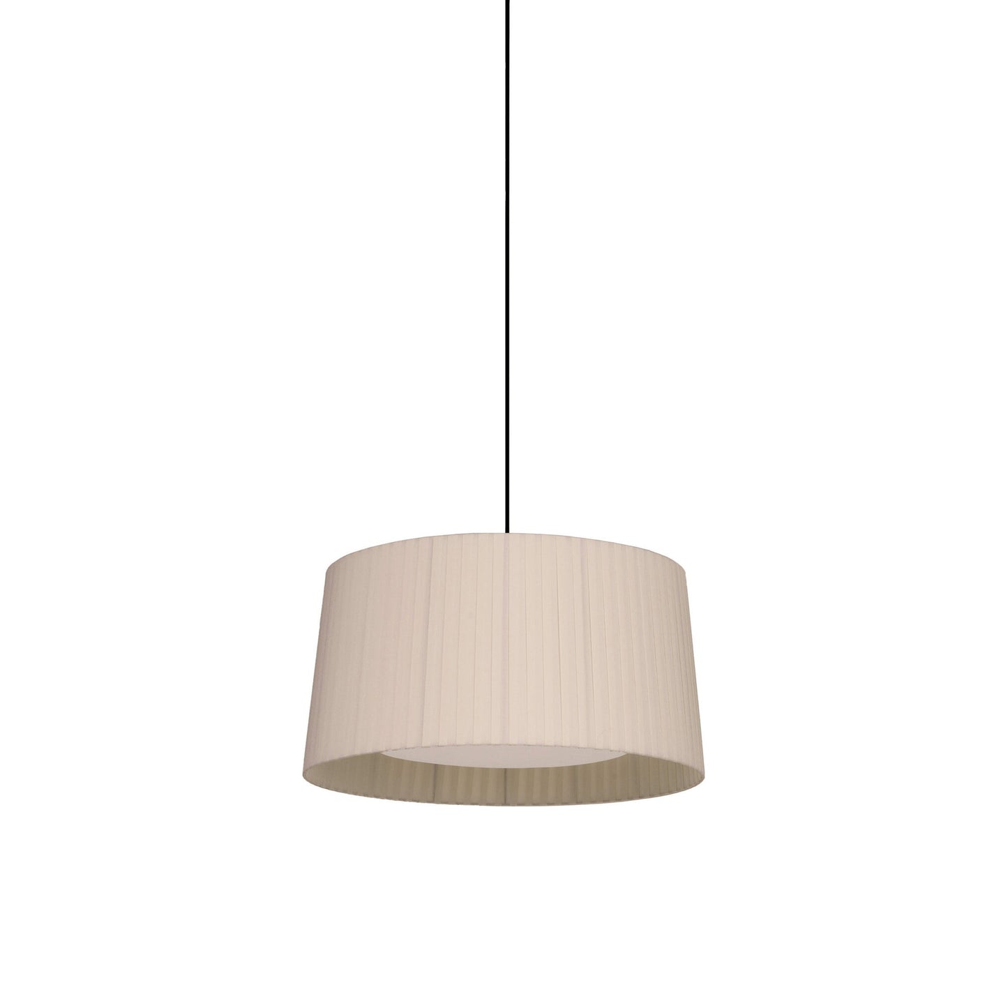 GT5 / GT6 Single Pendant Light in Black/Natural (24.4-Inch).