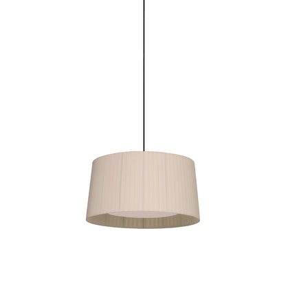 GT5 / GT6 Single Pendant Light in Black/Natural (24.4-Inch).