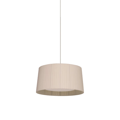 GT5 / GT6 Single Pendant Light in White/Natural (24.4-Inch).