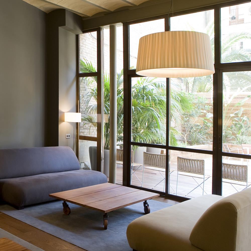 GT7 Pendant Light in living room.