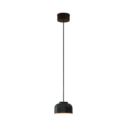 HeadHat Bowl LED Pendant Light in Black (Black Surface /Small).