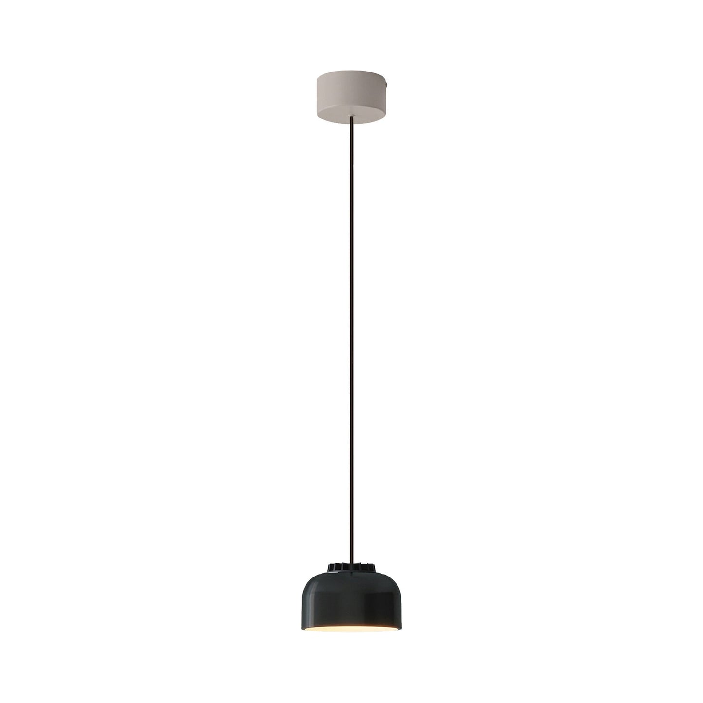 HeadHat Bowl LED Pendant Light in Black (White Surface /Small).