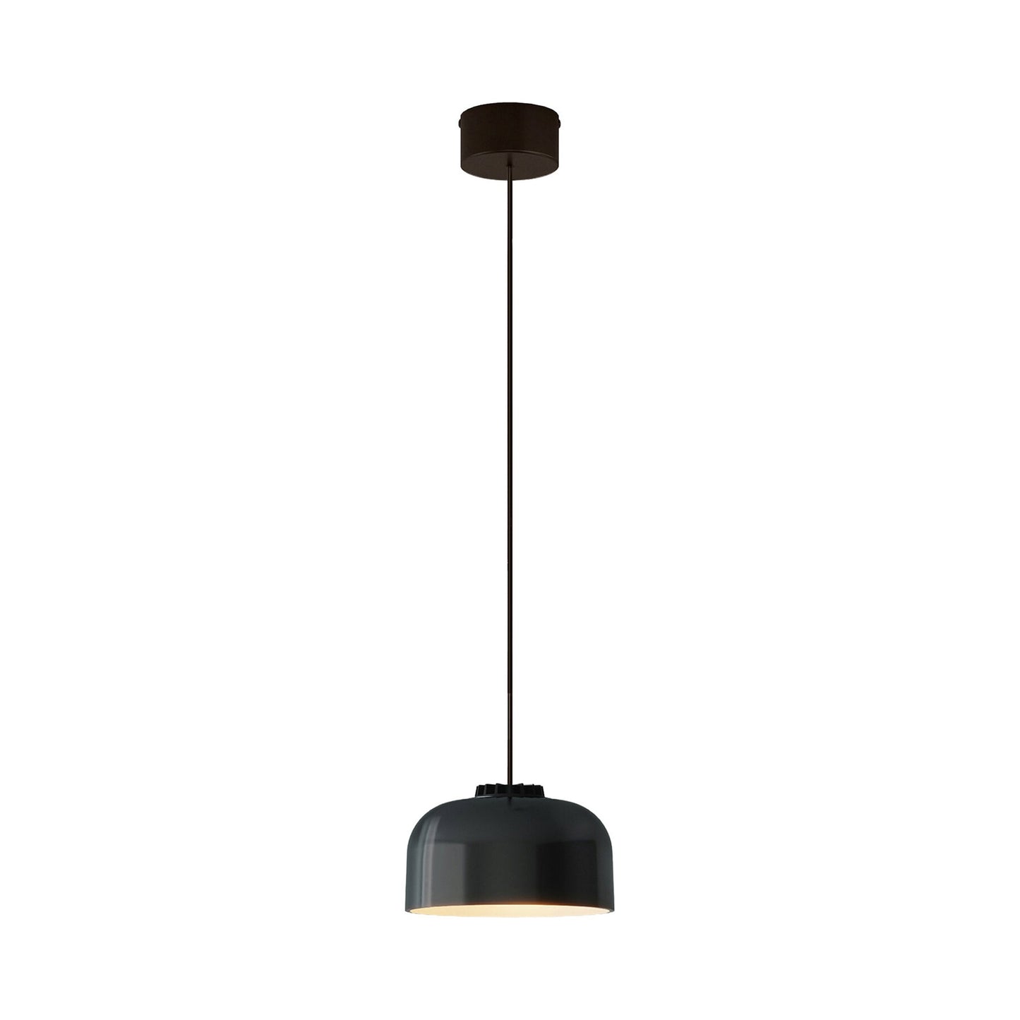 HeadHat Bowl LED Pendant Light in Black (Black Surface /Large).