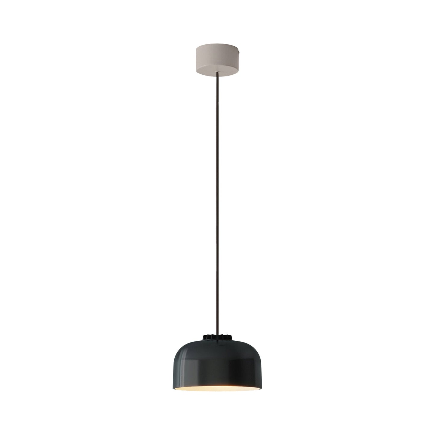 HeadHat Bowl LED Pendant Light in Black (White Surface /Large).