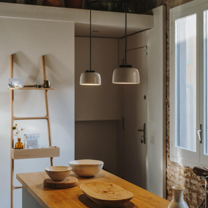HeadHat Bowl LED Pendant Light in kitchen.