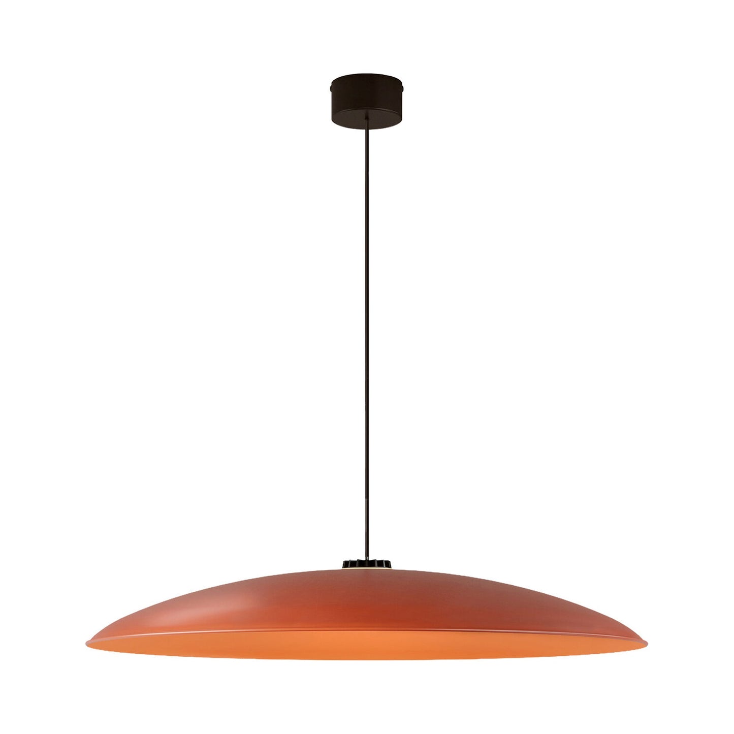 HeadHat LED Pendant Light in Red (Black Surface/Large).