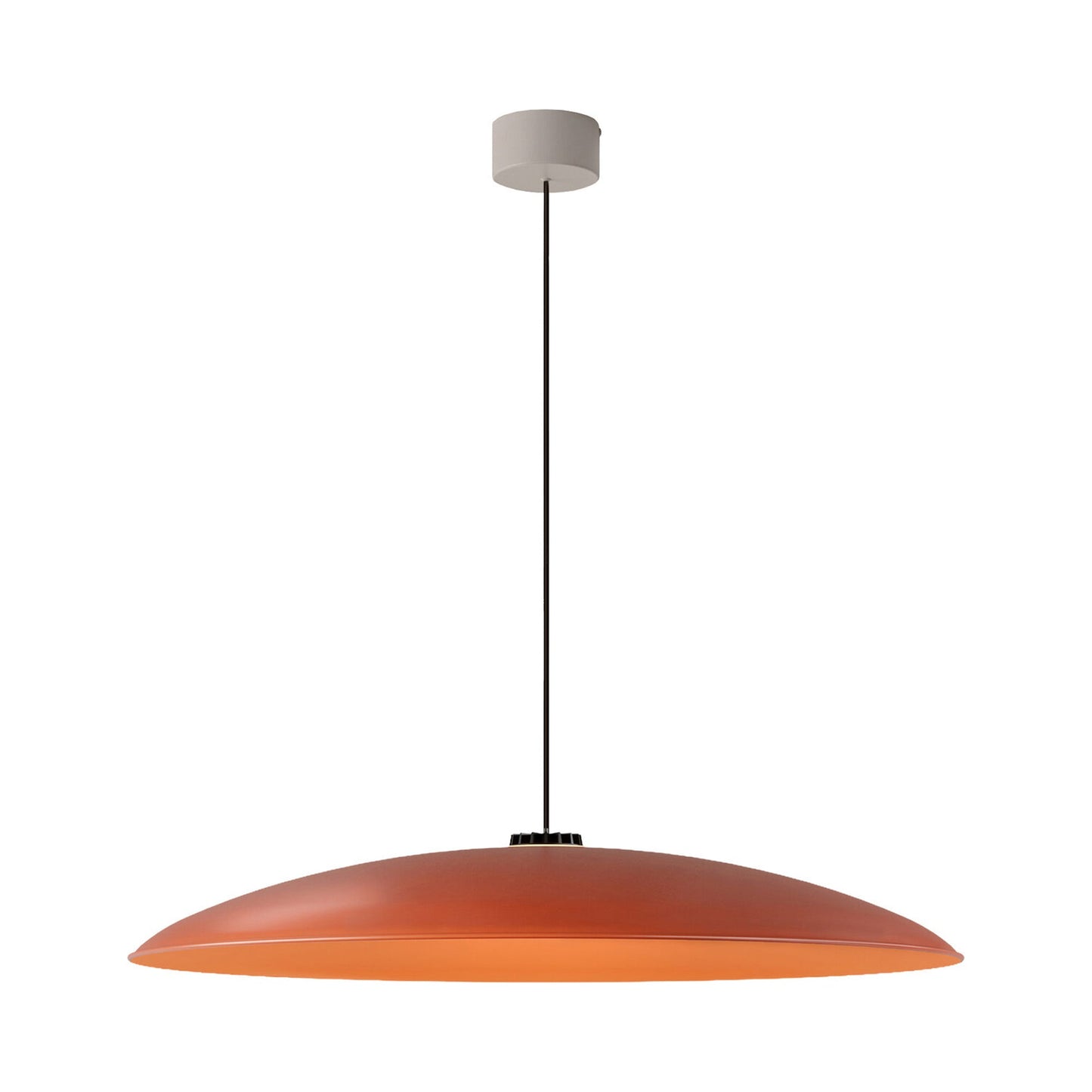 HeadHat LED Pendant Light in Red (White Surface/Large).